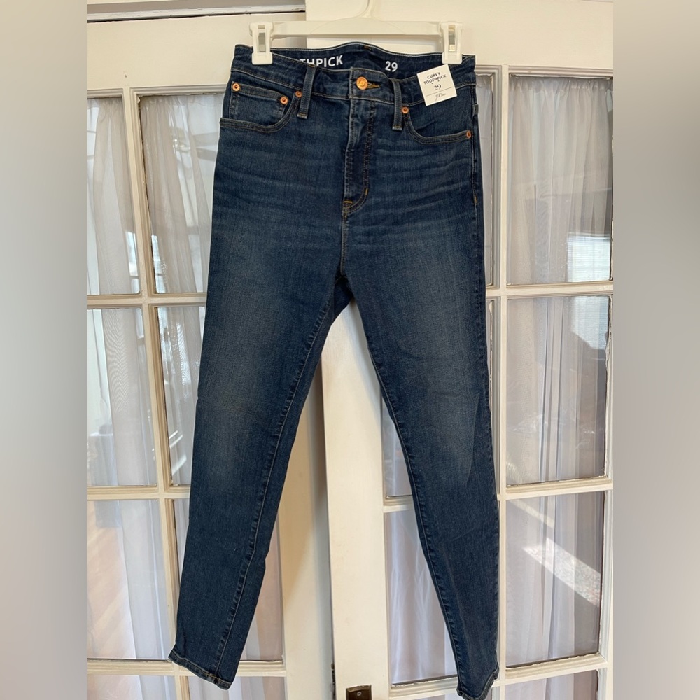 J.Crew Curvy Toothpick Jeans - NWT, Size 29